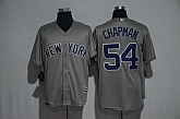 New York Yankees #54 Aroldis Chapman Gray New Cool Base Stitched Jersey,baseball caps,new era cap wholesale,wholesale hats